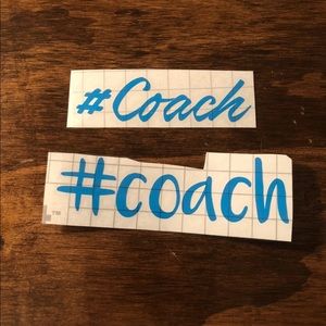 Coach vinyl decal bundle